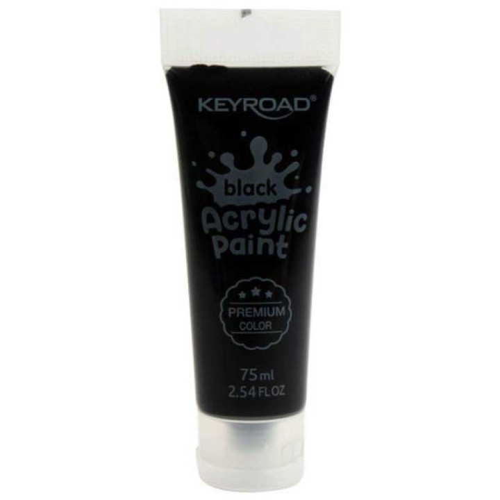 Keyroad Acrylic Paint 75Ml Black Color