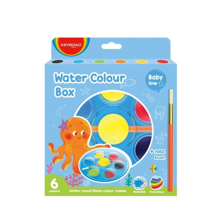 Keyroad Keyroad Water Color Set 6 Colors