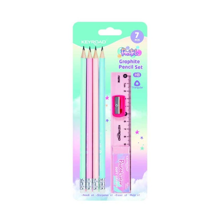 Keyroad Pencil Hb Set Pastel