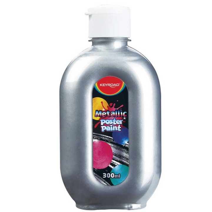 Keyroad Poster Color Metallic Silver 300Ml