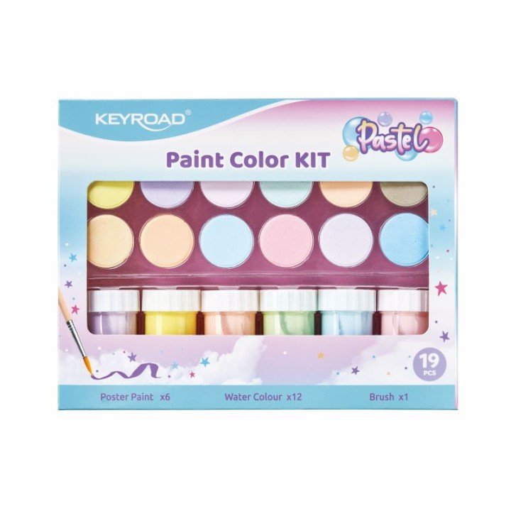 Keyroad Pastel Water Colour Paint Kit Keyroad