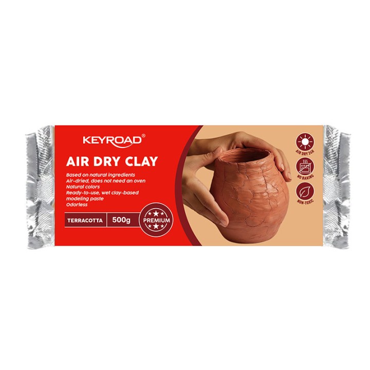 Keyroad Air Dry Clay 500G Terracota Keyroad