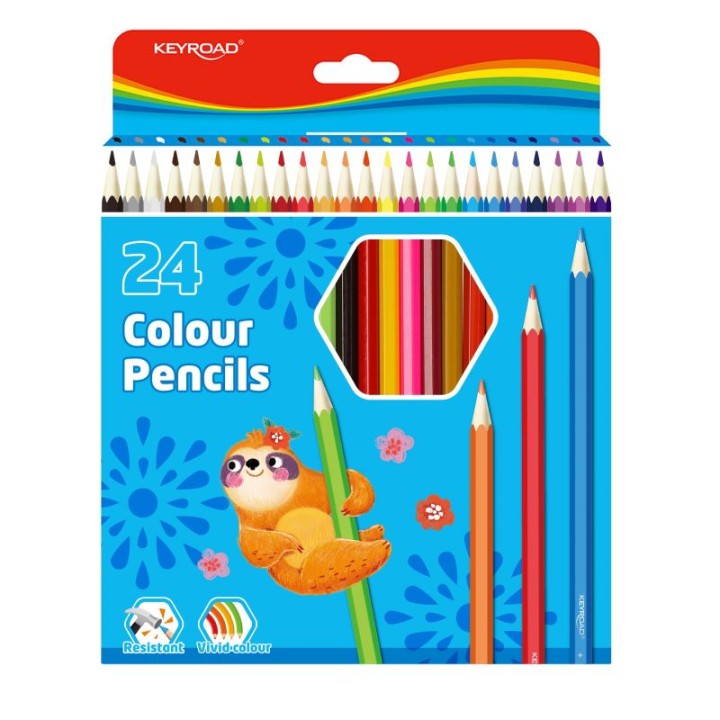 Keyroad Keyroad Colour Pencils 24 Pieces