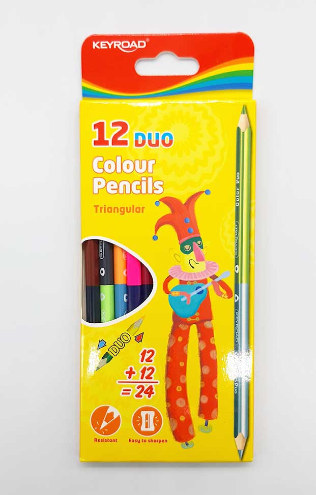 Keyroad Color Pencil Duo Double Tip Pack Of 12
