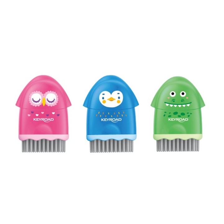 Keyroad Keyroad Ergonomic Single 2-In-1 Pencil Sharpener With Eraser