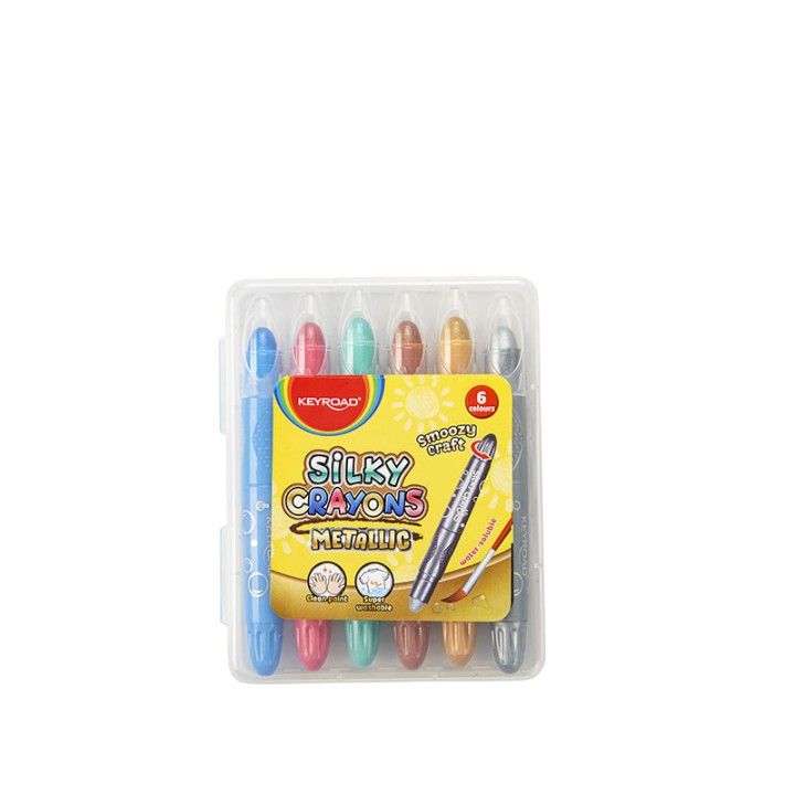 Keyroad Crayons Metallic Colour Pack Of 6 Keyroad