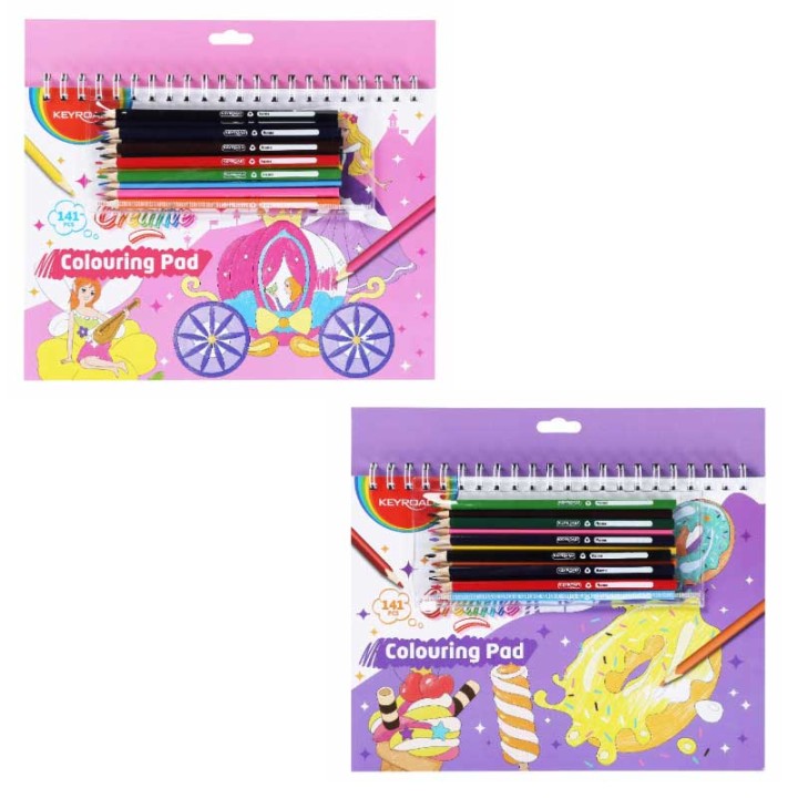 Keyroad Keyroad High Quality Colouring Pad Of 141 Pcs