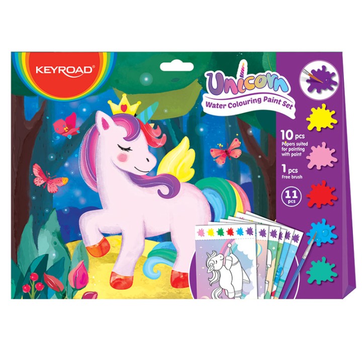 Keyroad Water Colour Paint Set Unicorn