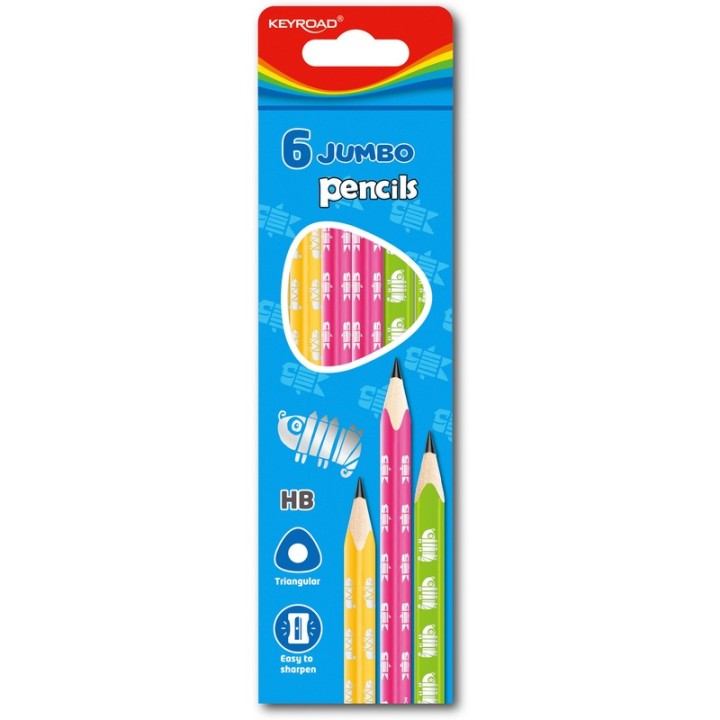 Keyroad Pencil Jumbo Pack X6 Triangular