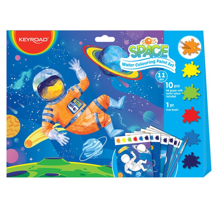 Keyroad Water Colour Paint Set Space
