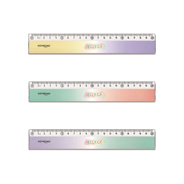 Keyroad Ruler 20Cm Jelly Gel