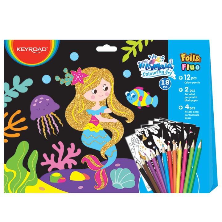 Keyroad Water Colour Paint Set Mermaid