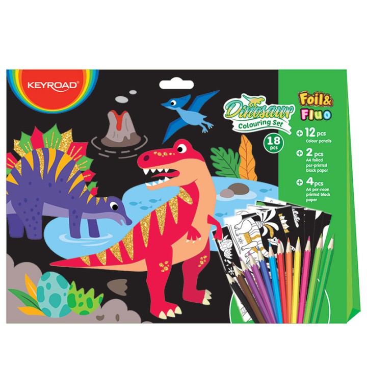 Keyroad Water Colour Paint Set Dinosaur