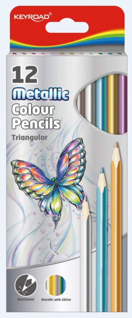 Keyroad Colour Pencil Metallic Colour Pk12