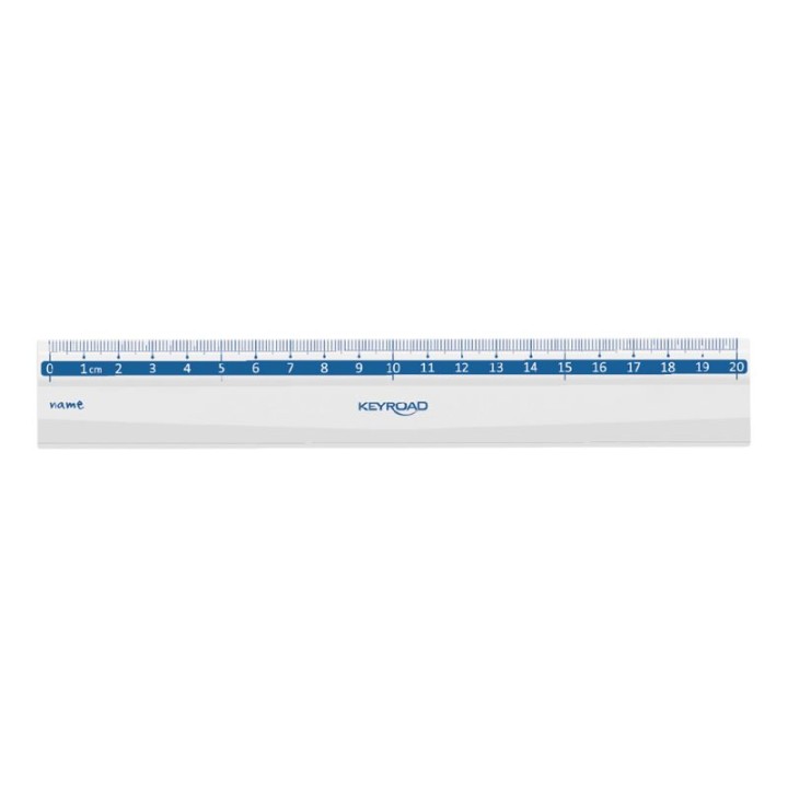 Keyroad Plastic Ruler 20Cm Clear
