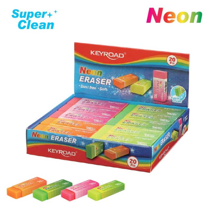 Keyroad Neon Color Pvc Eraser
