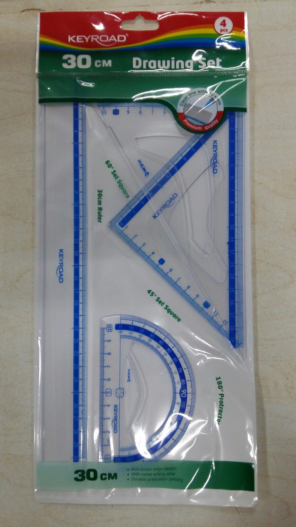 Keyroad Ruler Set 30Cm