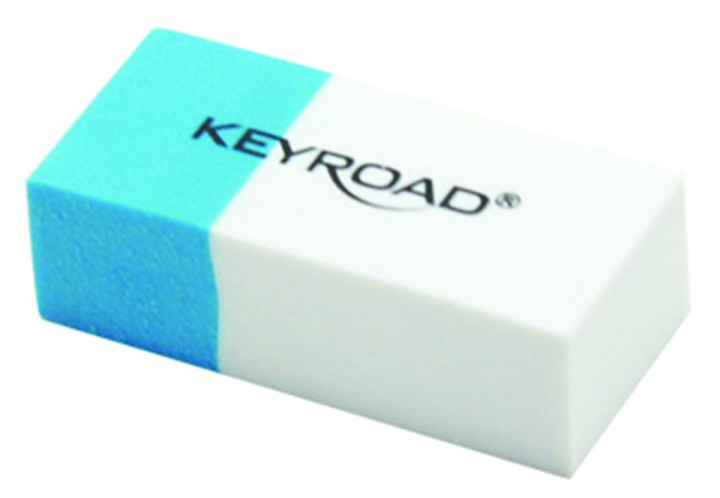 Keyroad White-Blue Eraser