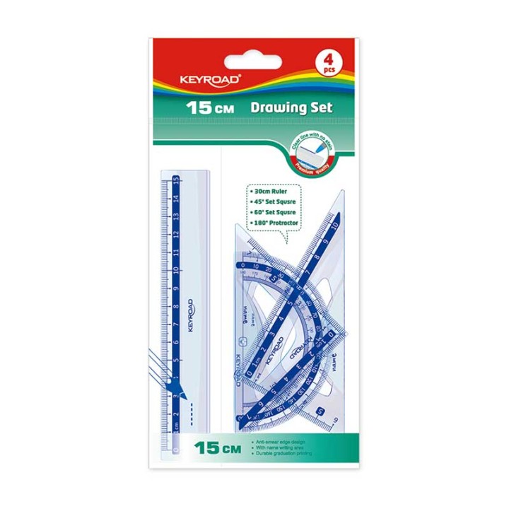 Keyroad Ruler Set 15Cm