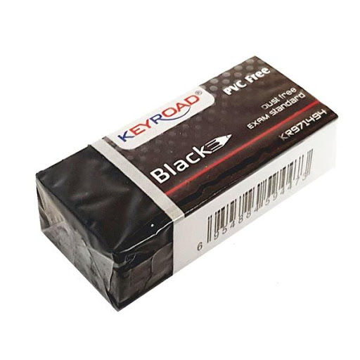 Keyroad Eraser Black 40X20Mm