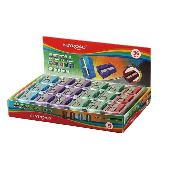 Keyroad Sharpener 1-Hole Metal Coloured