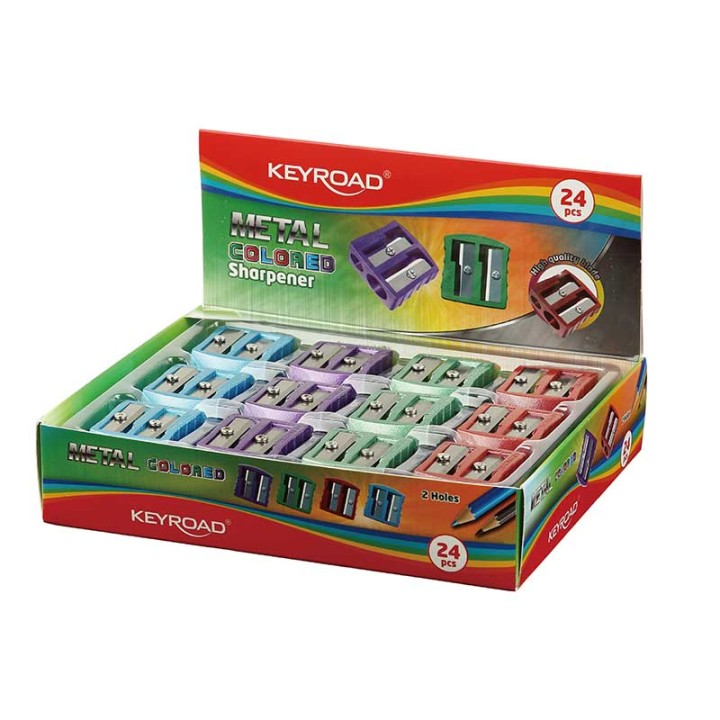 Keyroad Colorful Metal Sharpener 2-Hole
