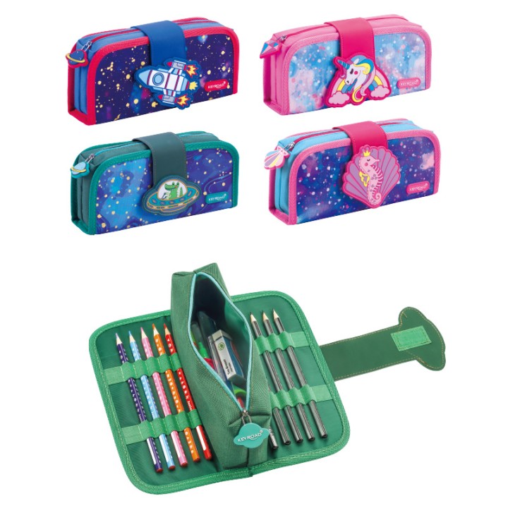 Keyroad Double Layer Big Volume Pencil Case
