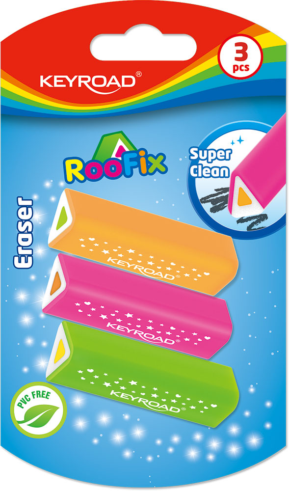 Keyroad Eraser Triangle Design