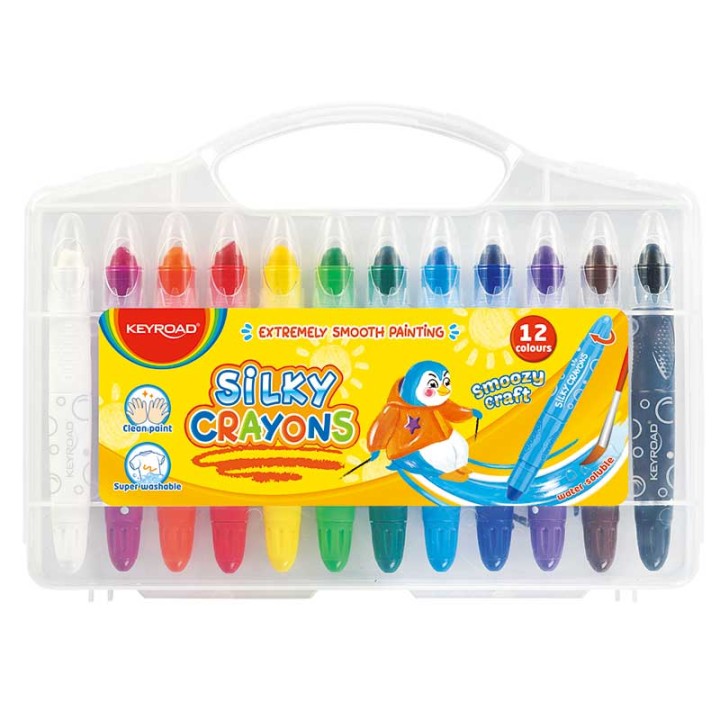 Keyroad Gel Crayons Water Soluble 12Pcs