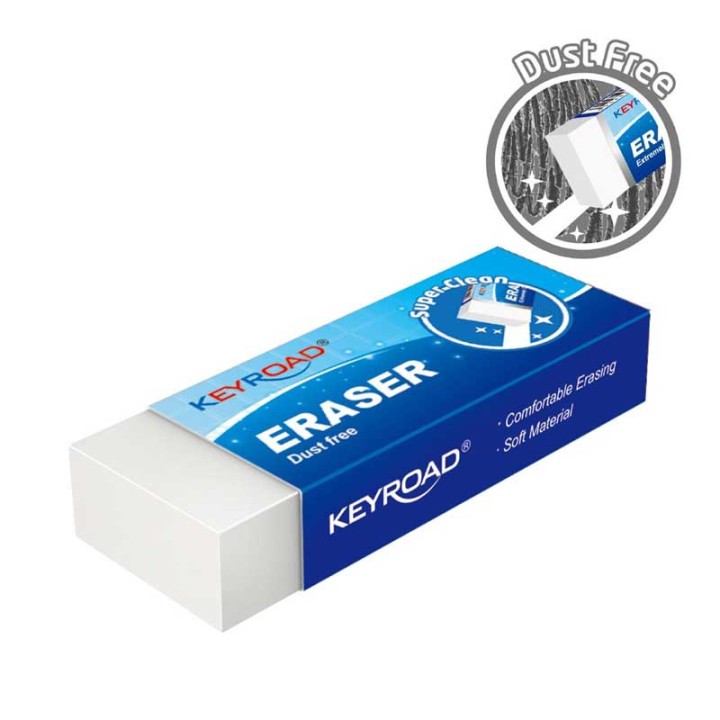 Keyroad Eraser Dust Free 60X22Mm White