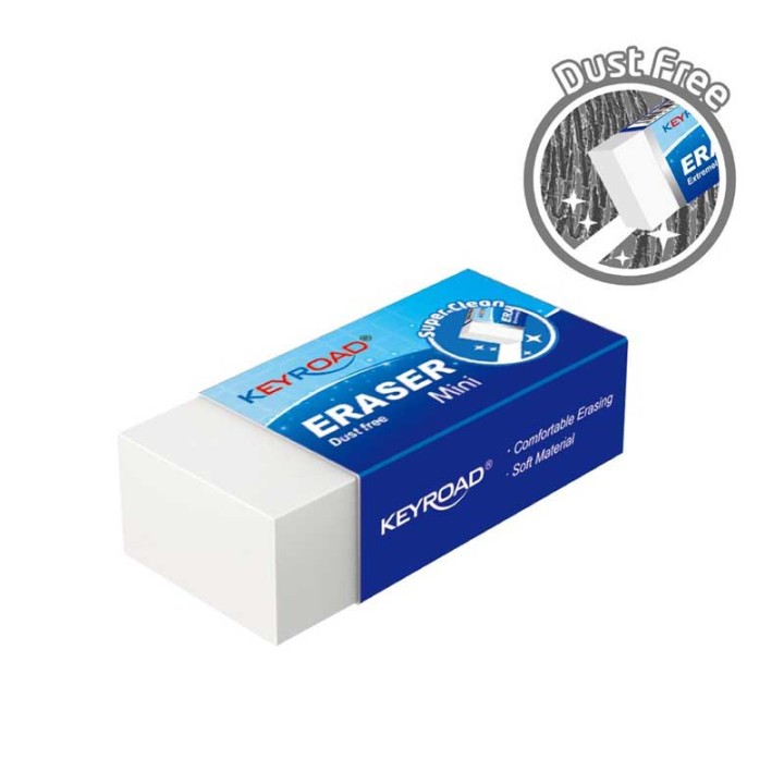 Keyroad Eraser Dust Free Mini 40X20Mm White