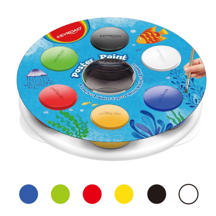 Keyroad Poster Colors 25Ml 6P Palette Set