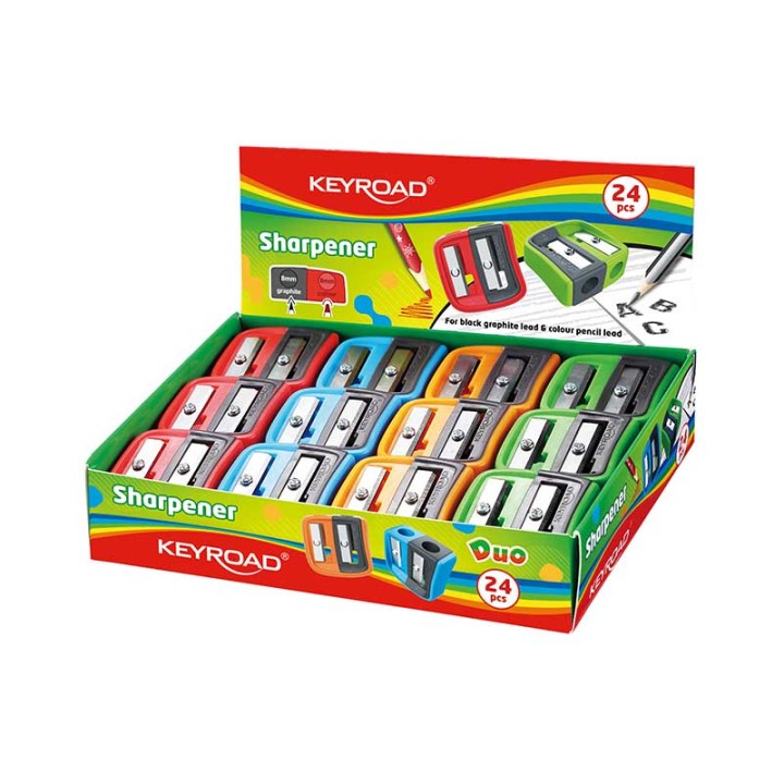 Keyroad Duo-Power 2-Hole Sharpener