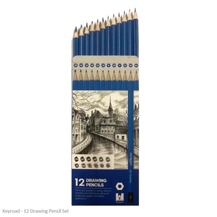 Keyroad Sketching Pencils Set 12Pc