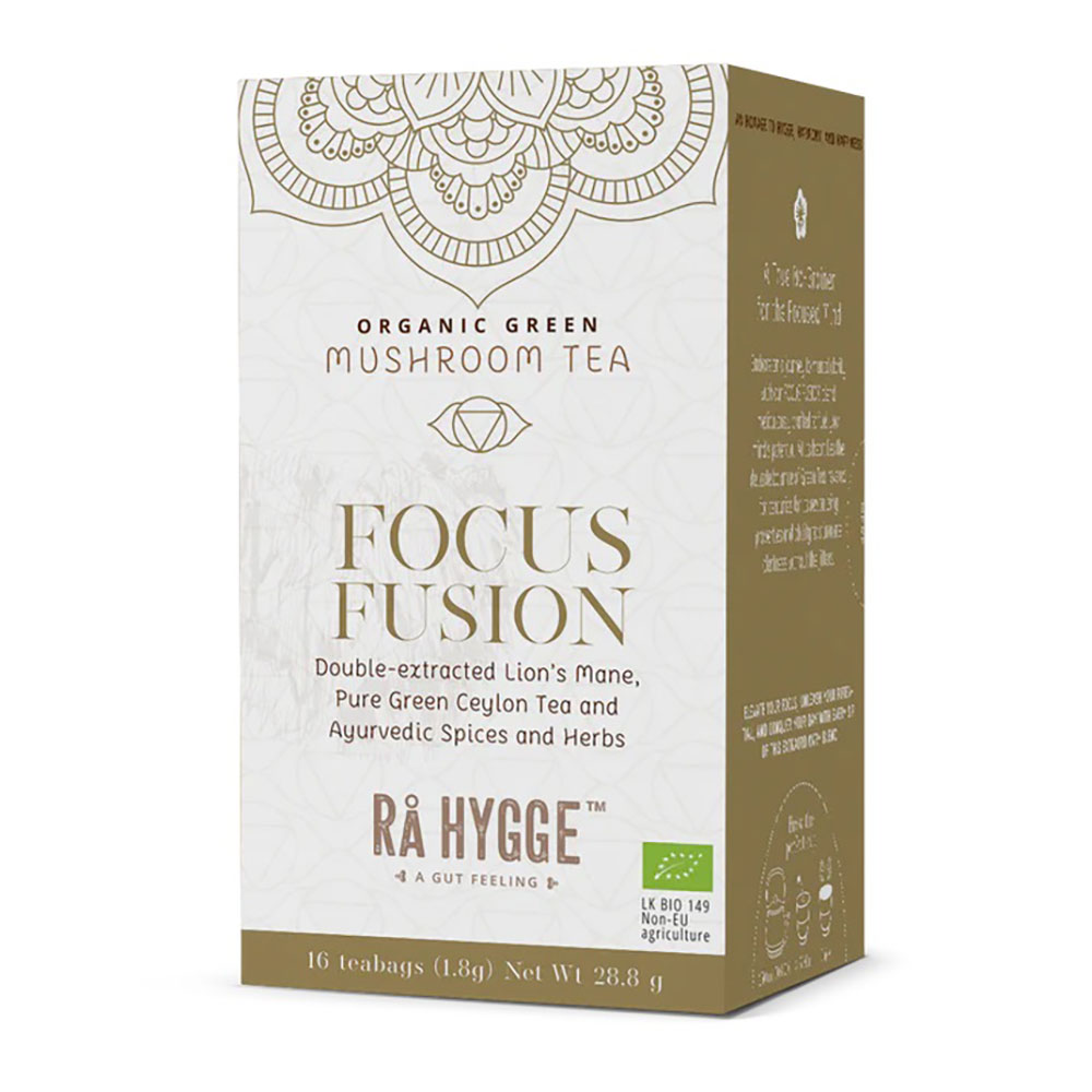 RA Hygge, BIO Focus Fusion, Green Tea with Lions Mane, 16 Bags
