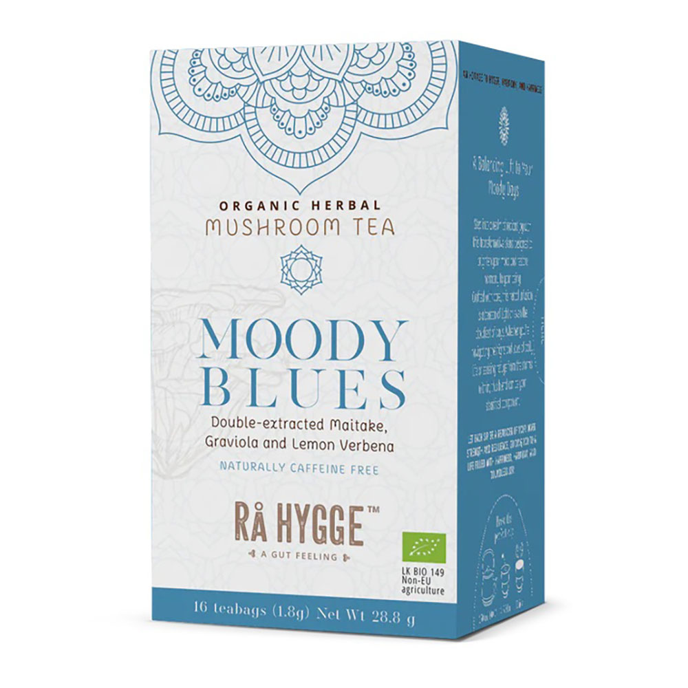 RA Hygge, BIO Moody Blues, Herbal Tea with Maitake, 16 Bags