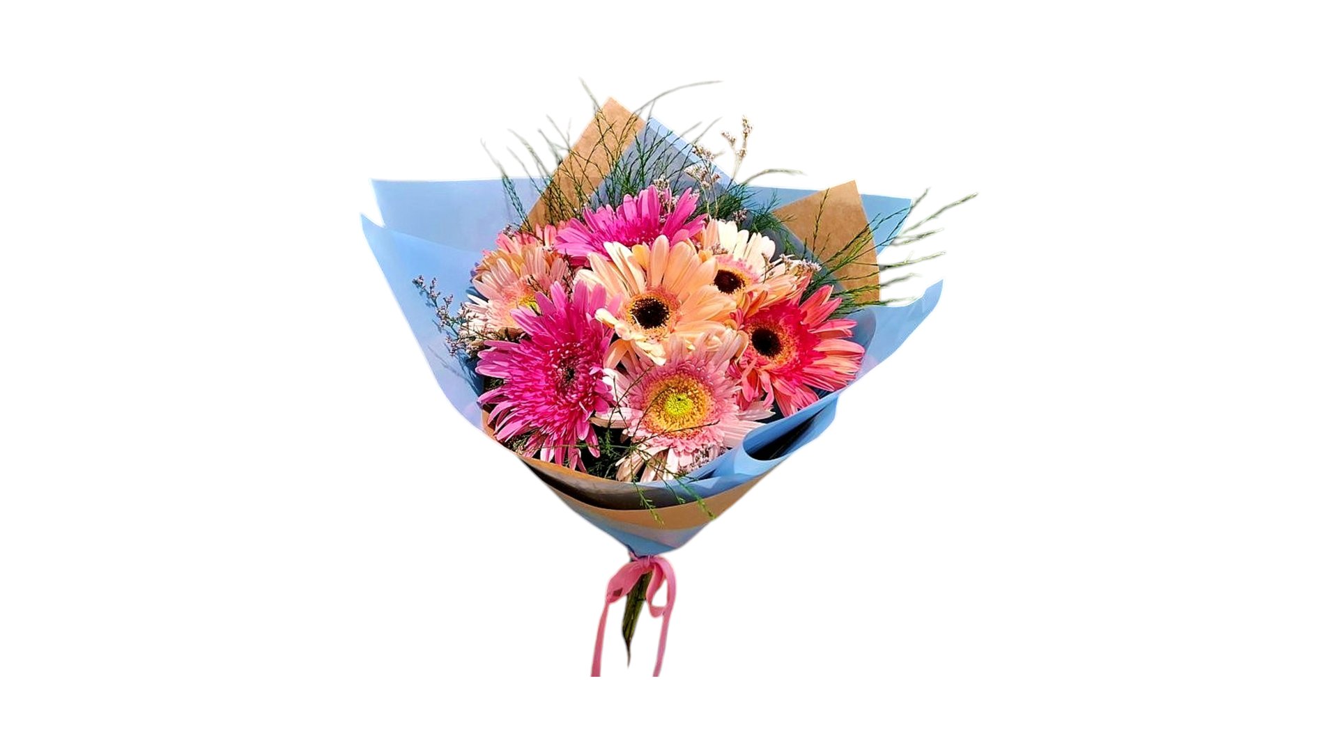 Bouquet Mix Gerbera With Greenery