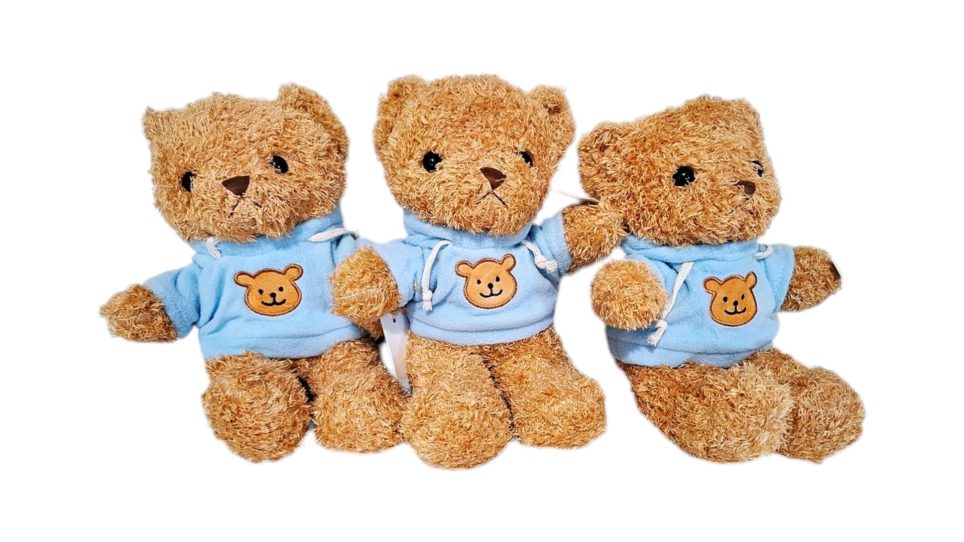 Teddy Bear Brown Blue 30cm