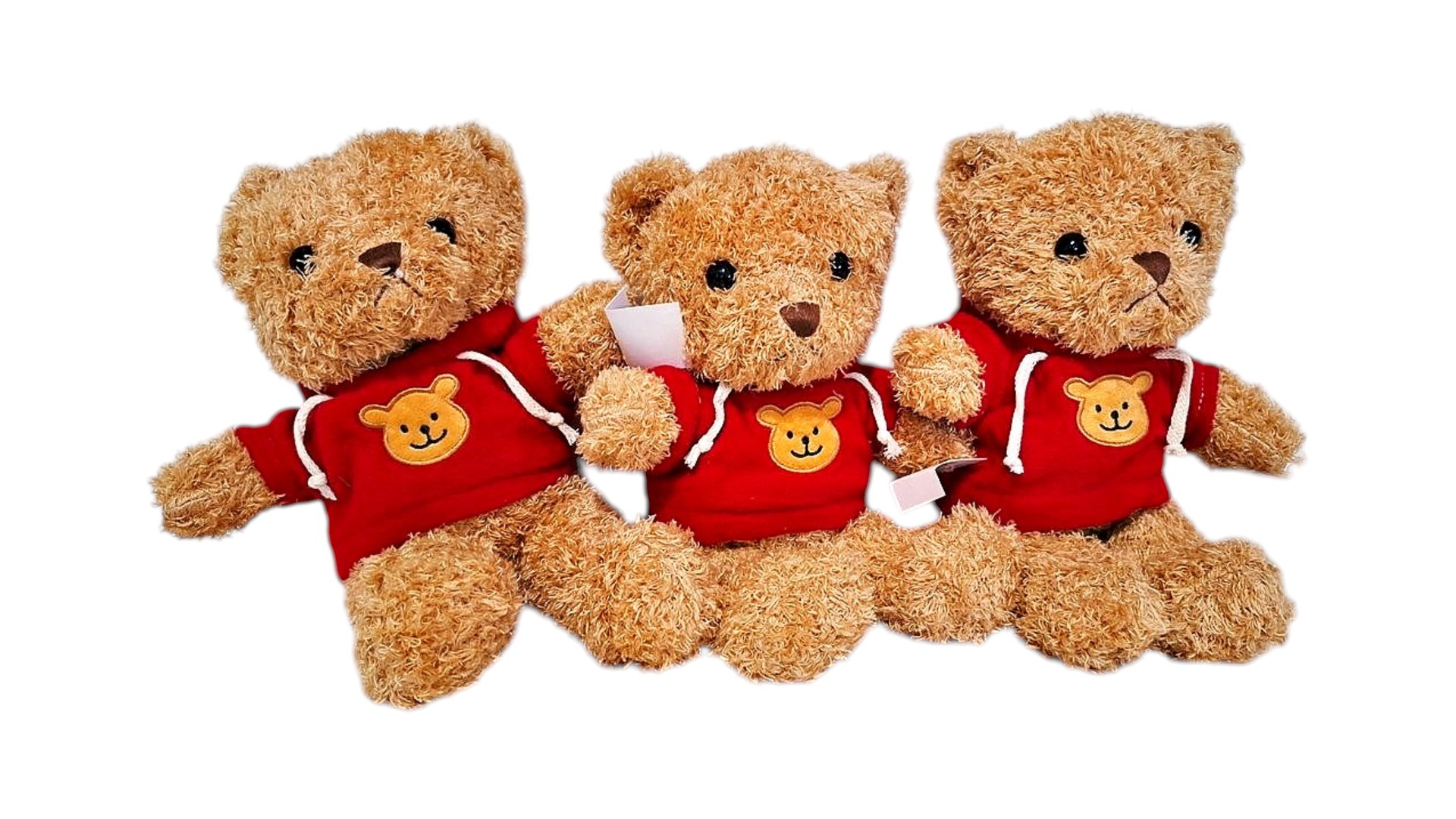 Teddy Bear Brown Red 30cm