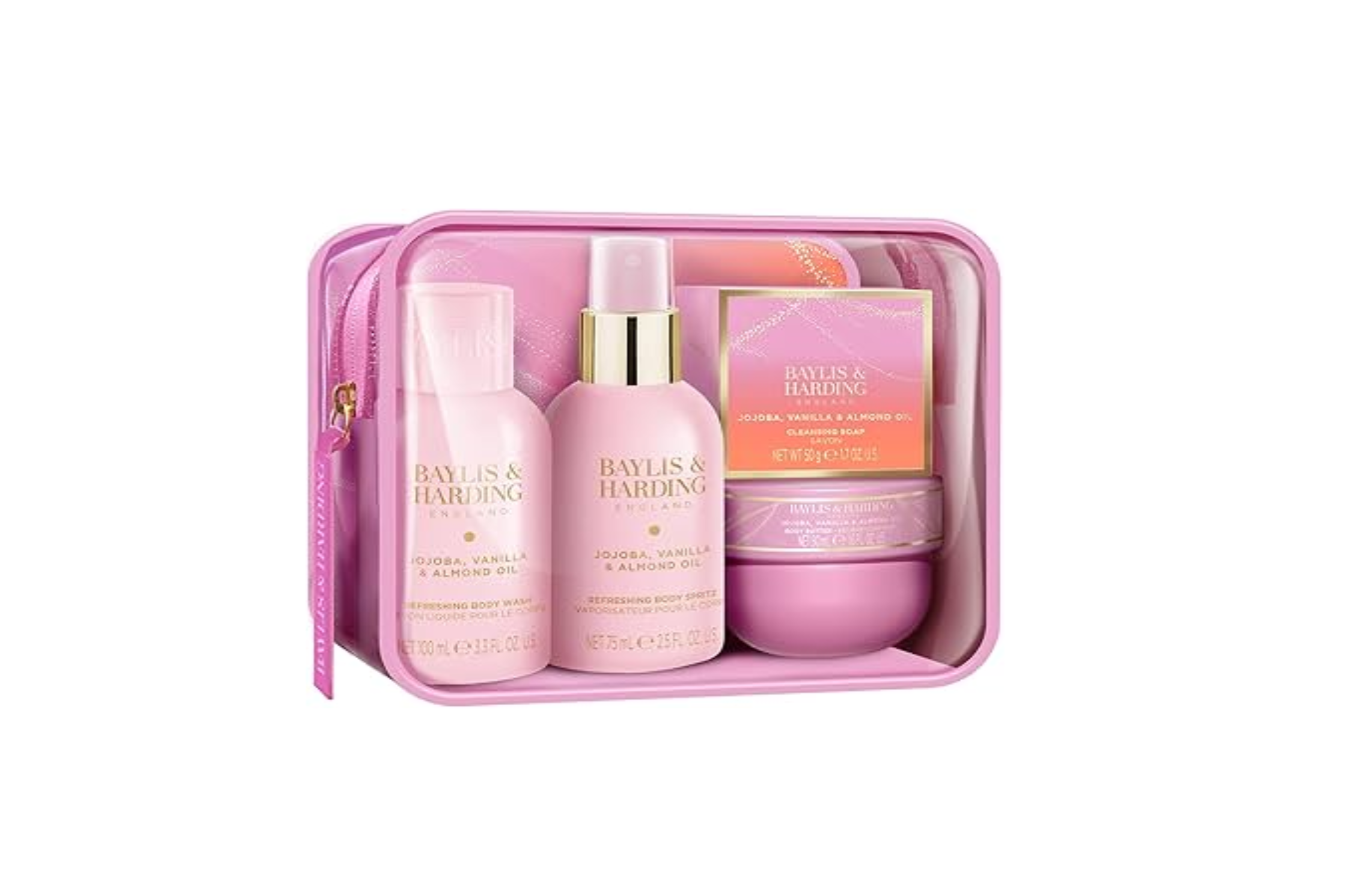 Baylis & Harding Jojoba, Vanilla & Almond Oil Luxury Travel Wash Bag Gift Set