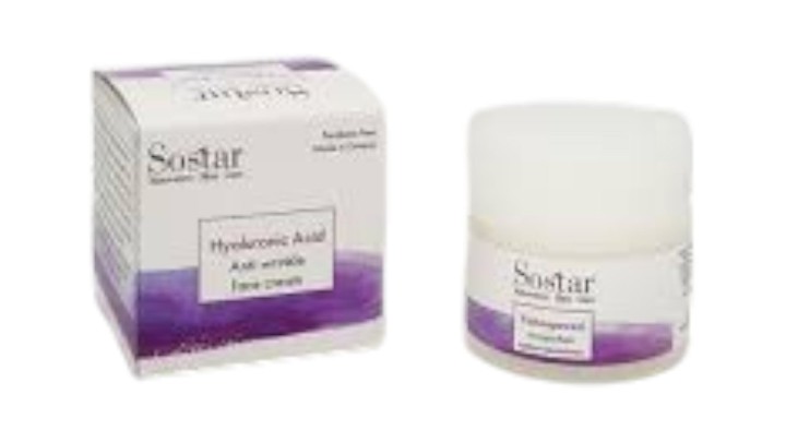 Sostar Hyaluronic Acid Anti-Wrinkle Face Cream 50mL