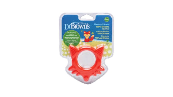 Dr. Brown's Flexees Friends Fox Teether Red