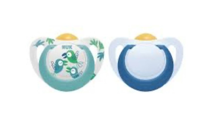 Nuk Silicon Soother S3 (Star) 2 Box Blue-green