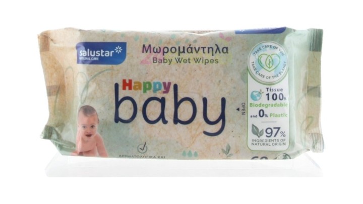 Salustar Happy Baby 60 Wipes
