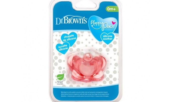 Dr. Brown's One Piece Pink Pacifier (0-6) 1 Pack