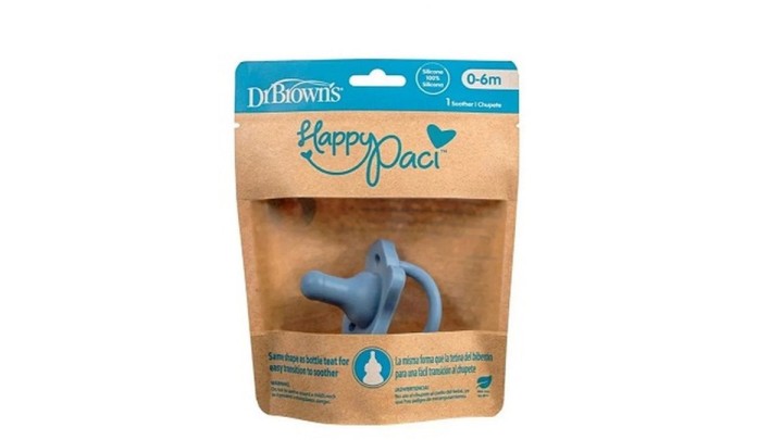 Dr. Brown's One Piece Blue Pacifier (0-6) 1 Pack