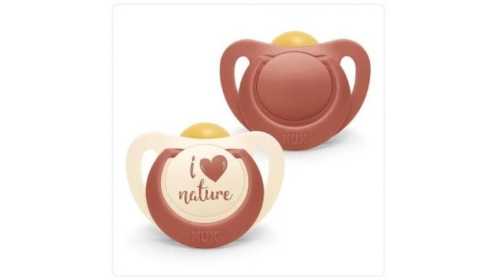 Nuk Latex Soother 6-18M Nature 2/Box