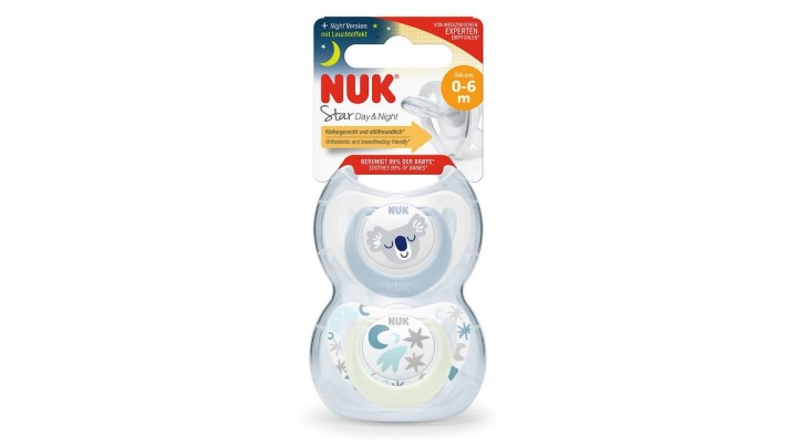 Nuk Star Day & Night 0-6m 2 Pack