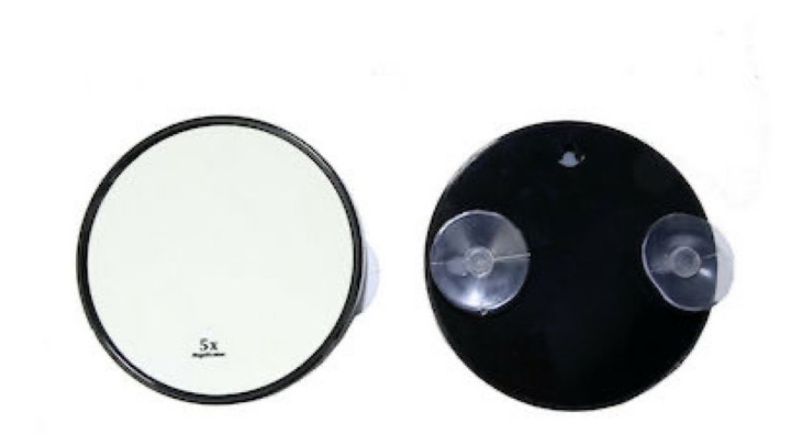 Ziggas Black Make Up Mirror With Zoom In X5