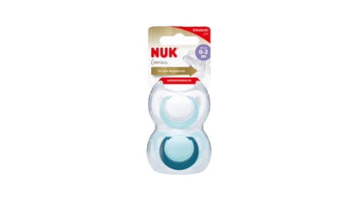 Nuk Silicon Soother S1 Genius Blue 2 Pack